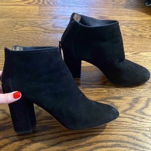 Aquazurra Black Suede Ankle Boots